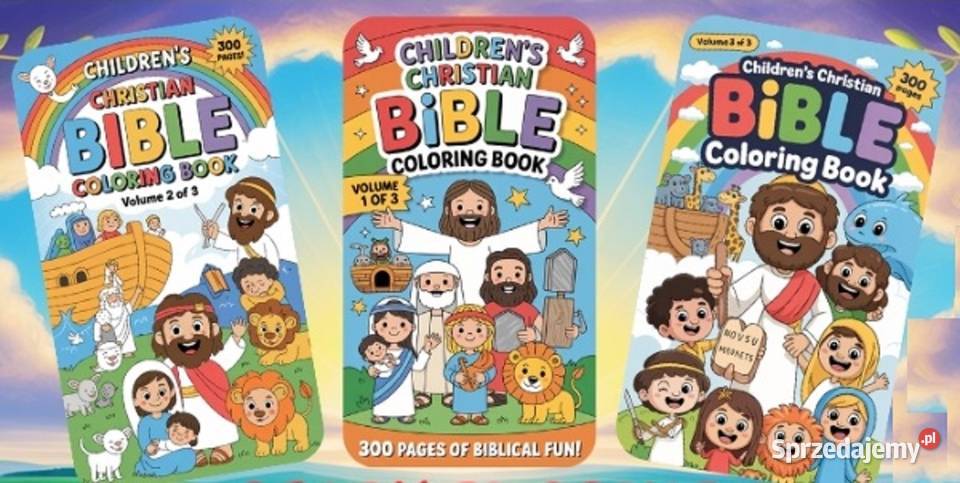 NAJWIĘKSZY zestaw kolorowanek BIBLIJNYCH dzieci Warszawa