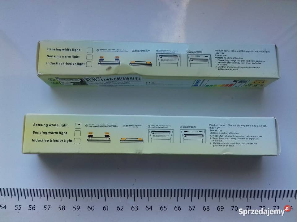 Lampka LED na czujnik ruchu i jasności 10 biały