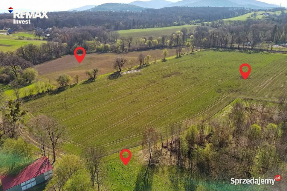 Działka inwestycyjna w Beskidach 265 ha Pogórze