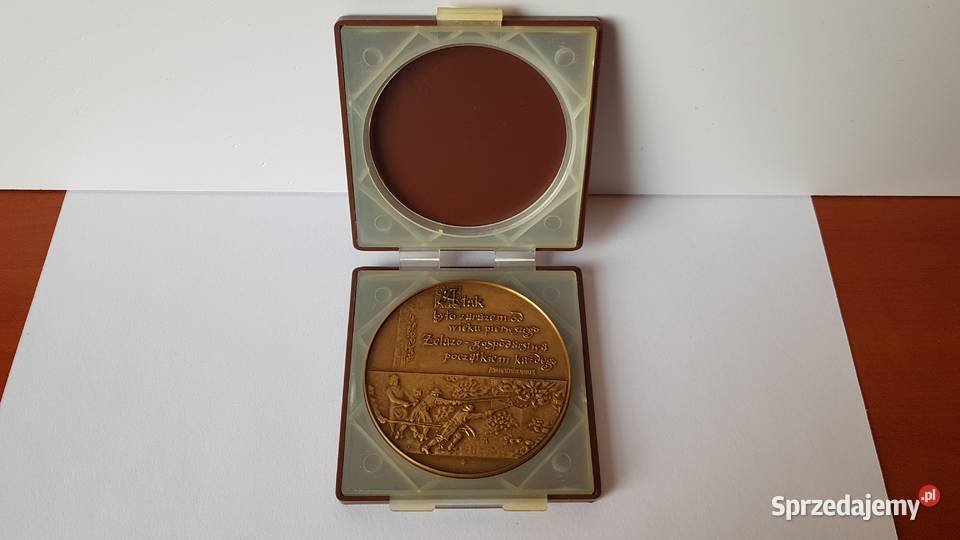 Medal 150 lecia Huty im F Dzierżyńskiego brąz Dąbrowa Górnicza