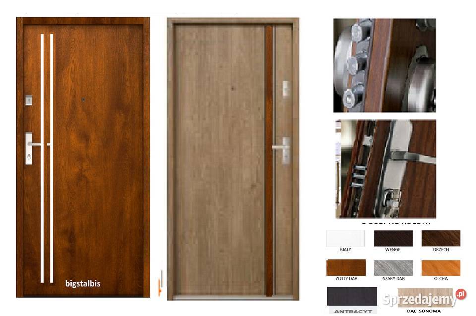 Polskie drzwi zewnętrzne wejściowe do mieszkania