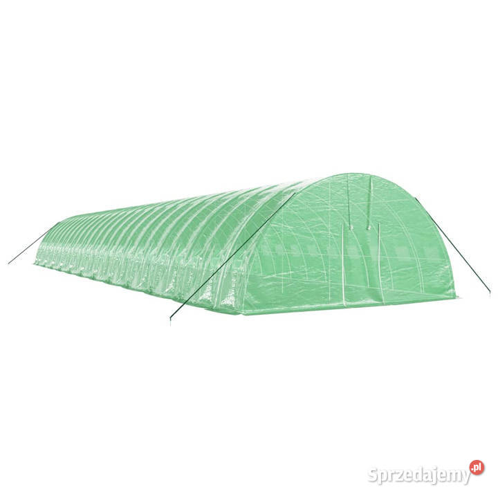 Szklarnia ze stalową ramą zielona 144 m 24x6x285
