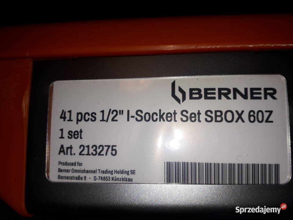 Zestaw nasadek 12 cala Berner artykuł 213275 Pozostałe mazowieckie Warszawa sprzedam