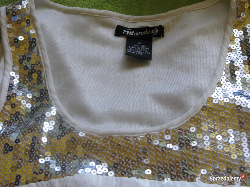 tunika z cekinami na imprezę czy Sylwestra Topy i koszulki Katowice