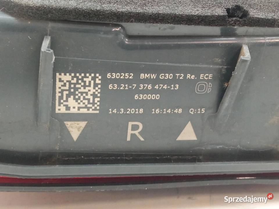 LAMPA TYŁ W KLAPĘ PRAWA EUROPA LED 737647413 Bmw osobowe Lampy tylne sprzedam