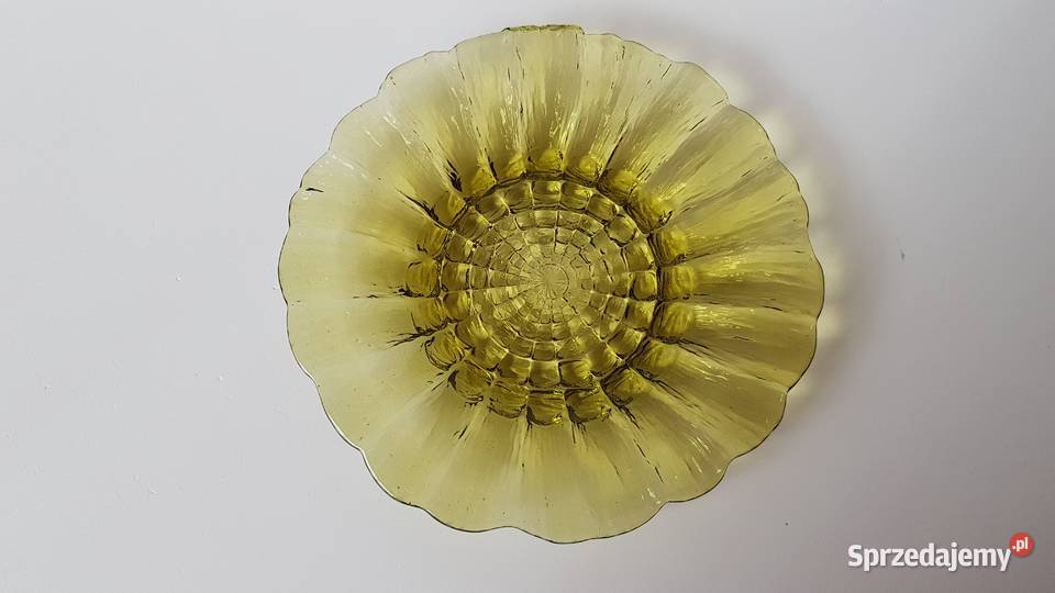 Talerzyk Cora Ząbkowice kolorowe szkło PRL Dąbrowa Górnicza sprzedam