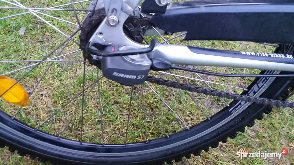 RIXE Aluminiowy rower 7biegi Prądnica w piaście Płońsk