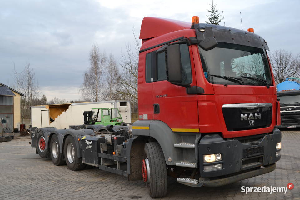 MAN TGS 35480 8x4 4 OŚ SKRĘTNA RAMA DŁ 79 m podgrzewane fotele sprzedam