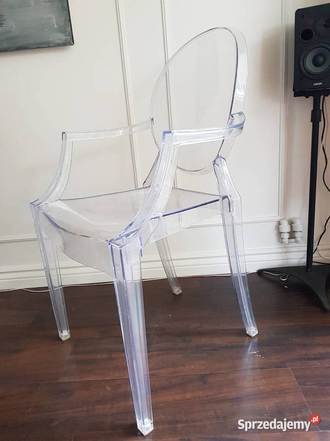 4 x Krzesło Przezroczyste Transparent Kartell Krzesła mazowieckie
