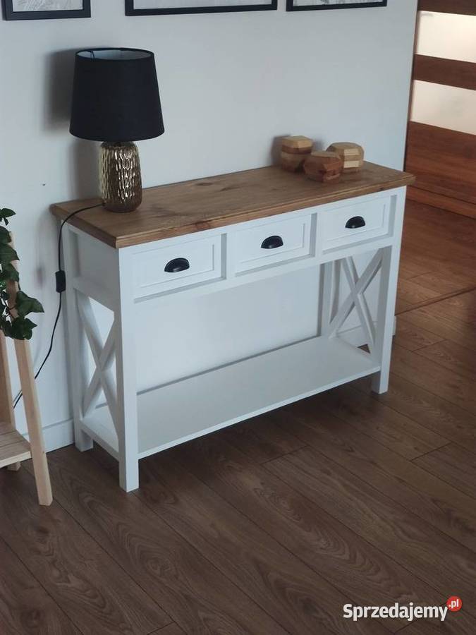 Konsola komoda drewniana styl prowansalski 34cm Pozostałe