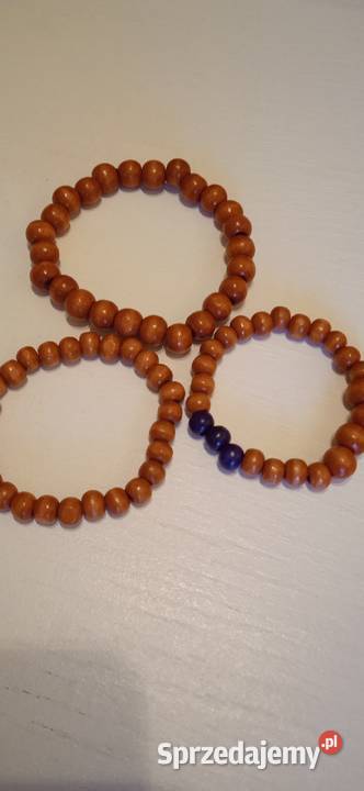 BRANSOLETKI Z NATURALNEGO DREWNA Z AMERYKI Ozdoby wielkopolskie Piła sprzedam