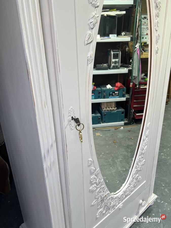 Szafa drewniana z owalnym lustrem lubuskie Żary