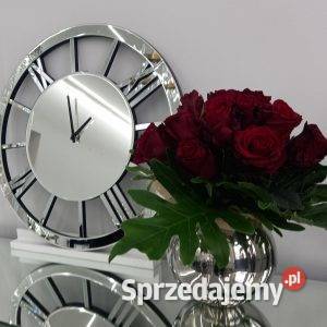 Zegar ścienny lustrzany okrągły Glamour Premium Golkowice