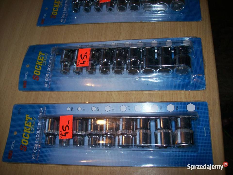 KLUCZE NASADOWE TORX 9el E10E24 NASADKI 12 TORKS