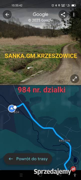 DZIAŁKA Sanka gm Krzeszowice prąd Kraków