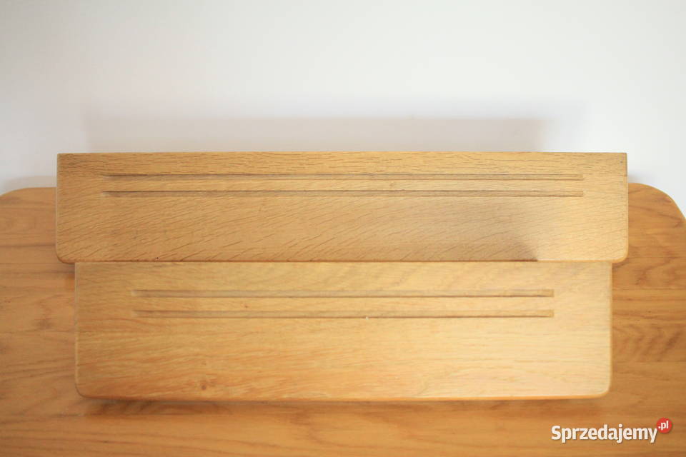 Dwie półki dębowe masywne inny kolor śląskie Góra