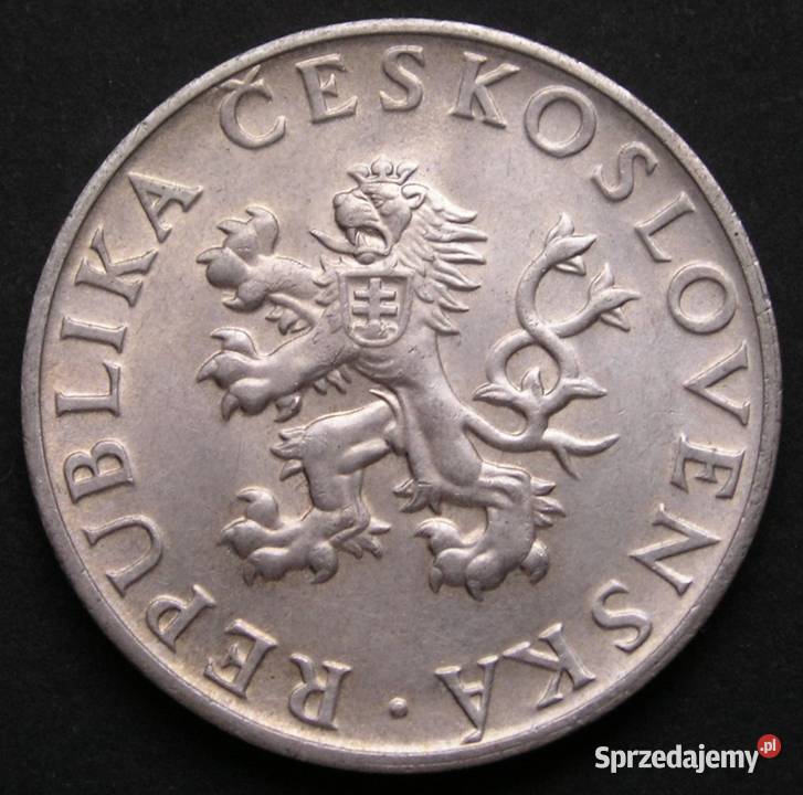 Czechosłowacja 10 koron 1955 Żołnierz srebro łódzkie Łódź