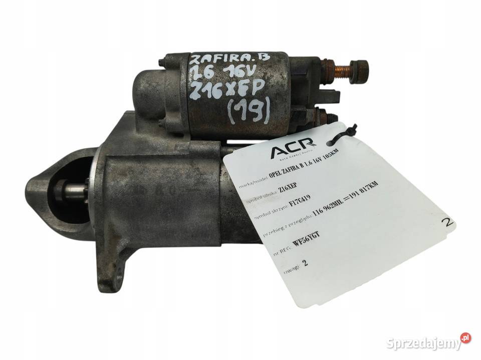 ROZRUSZNIK Opel Zafira B 16 16V 55556092 osobowe lubelskie sprzedam