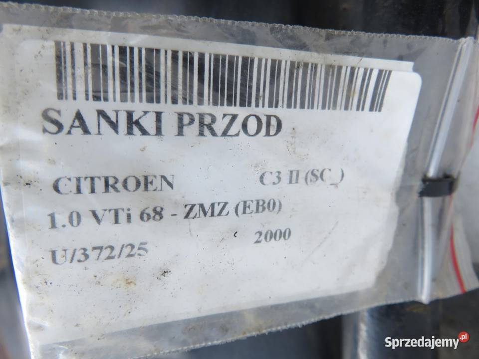 SANKI PRZÓD CITROEN C3 II SC 10 VTi 68 ZMZ EB0 osobowe małopolskie sprzedam