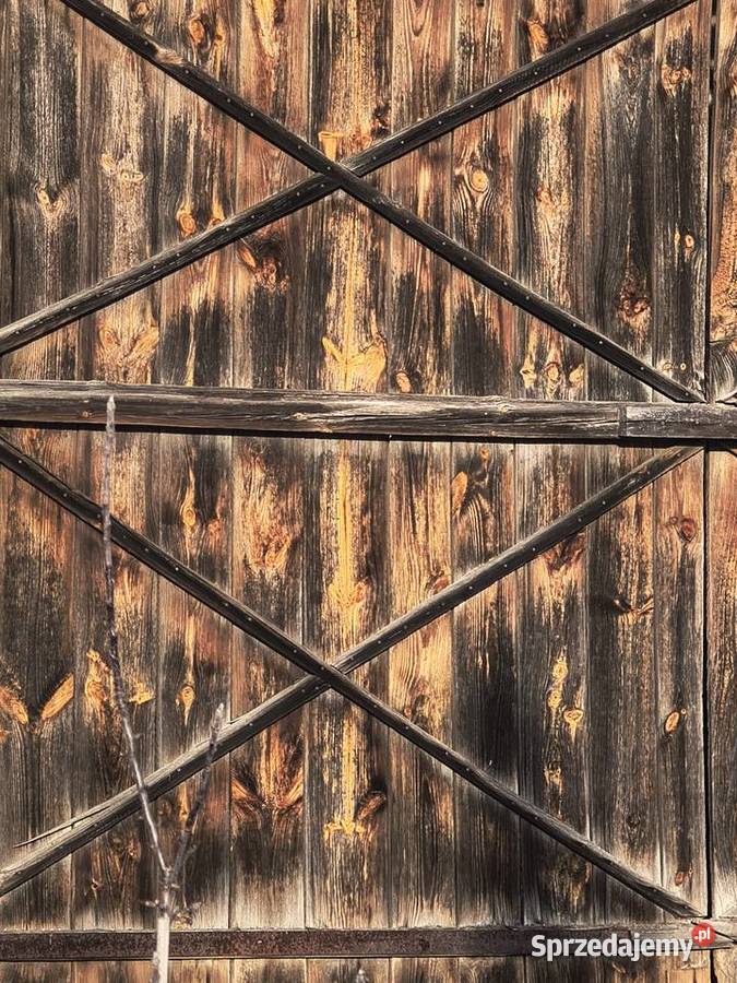 drewniane wierzeje 4 stare drewno deski stodoła Pozostałe mazowieckie sprzedam
