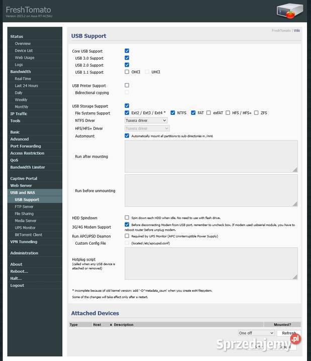 Asus RTAC56u Tomato VPN webserver printserver