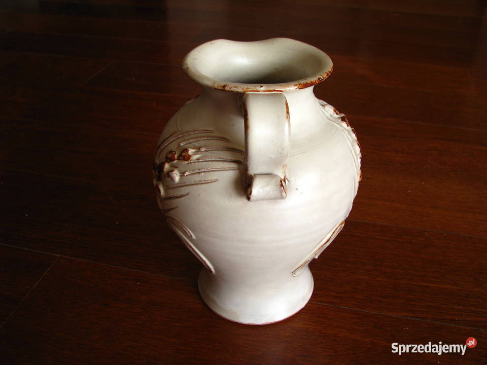 Ceramiczny dzbanek wazon ręcznie wykonany z sprzedam