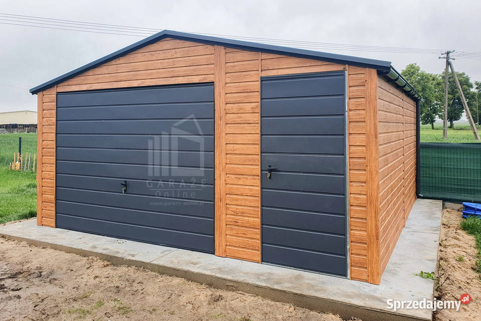 Garaż Blaszany 55x6m Brama Uchylna Drzwi Jasny śląskie Tychy sprzedam