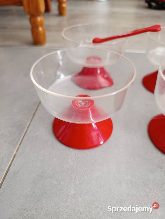 komplet miseczek do lodów deserów Poznań sprzedam