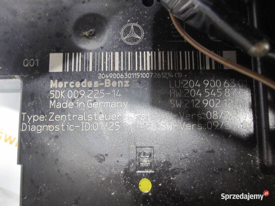 MERCEDES C KLASA S204 W204 10r moduł SAM BSI Komputery Kielce