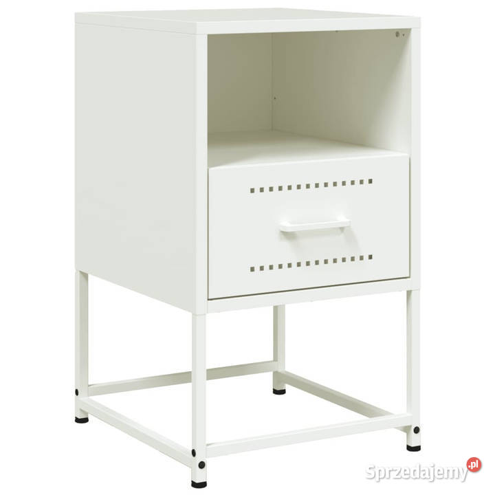 Szafka nocna biała 36x39x605 stal WM846564 Warszawa