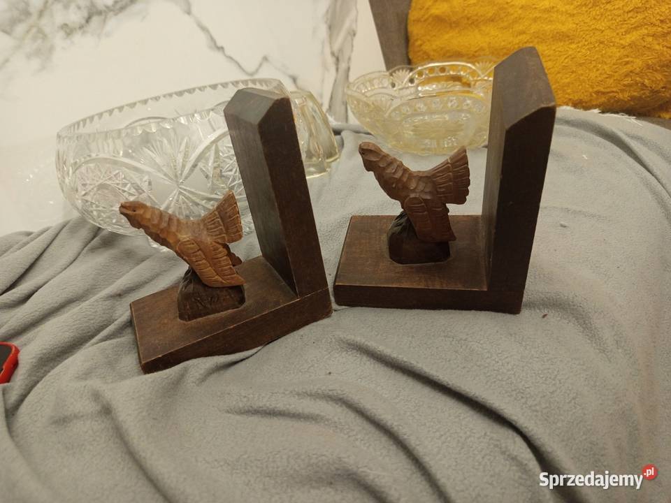 Dwie stare myśliwski drewniane podpórki do wielkopolskie Kępno