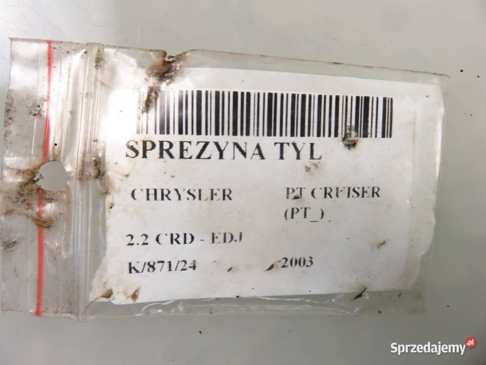 SPRĘŻYNA TYŁ CHRYSLER PT CRUISER 22 CRD