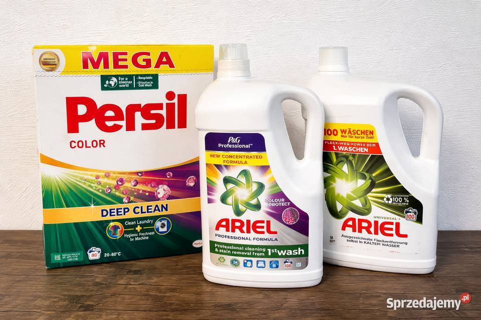 Zestaw środków do prania Persil Ariel sprzedam