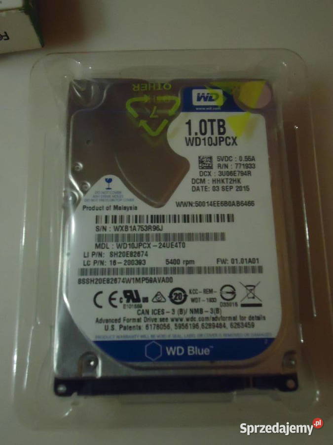 Dysk Twardy WD Blue 1TB WD10JPVX Piekary Śląskie