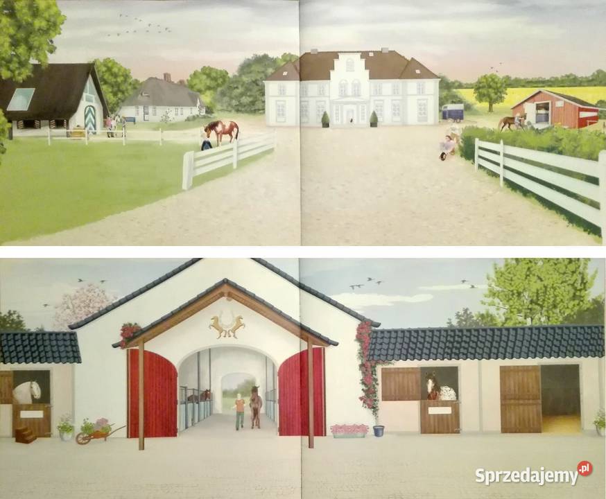 Książka z Naklejkami Naklejki Konie Stajnia