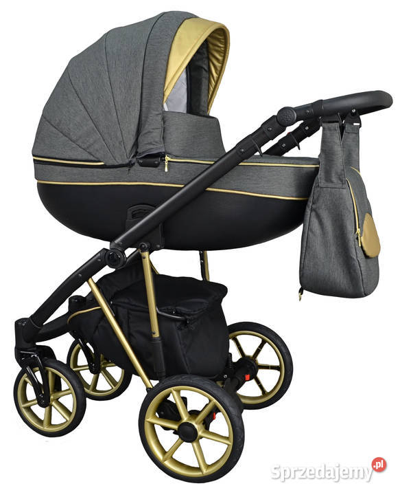 NOWY Złoty Wózek Dziecięcy Fabero Gold 3w1 Warszawa