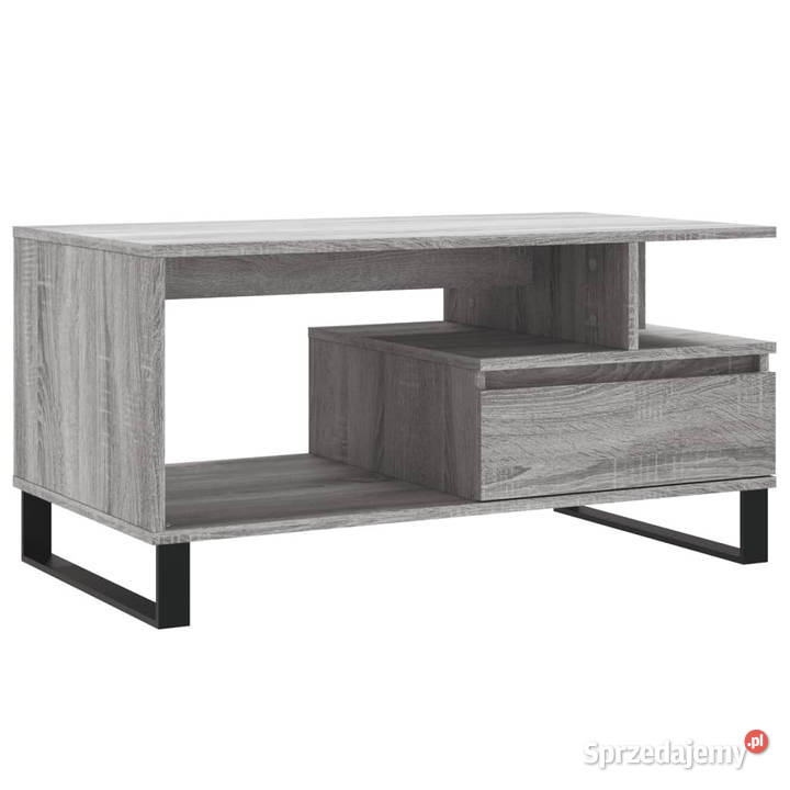 Stolik kawowy szary dąb sonoma 90x49x45 mazowieckie Warszawa