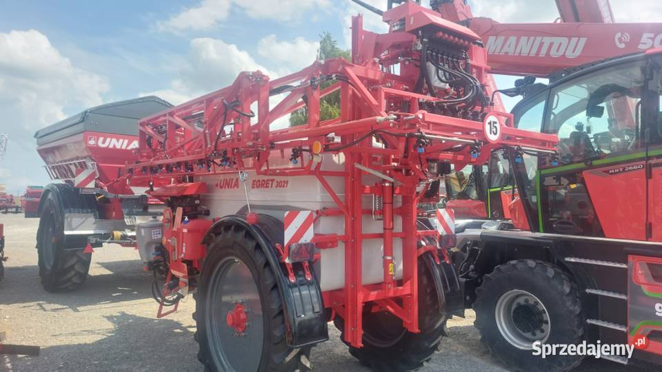 Opryskiwacz polowy ciągany Unia Egret 3021 nieuszkodzony Lipnik