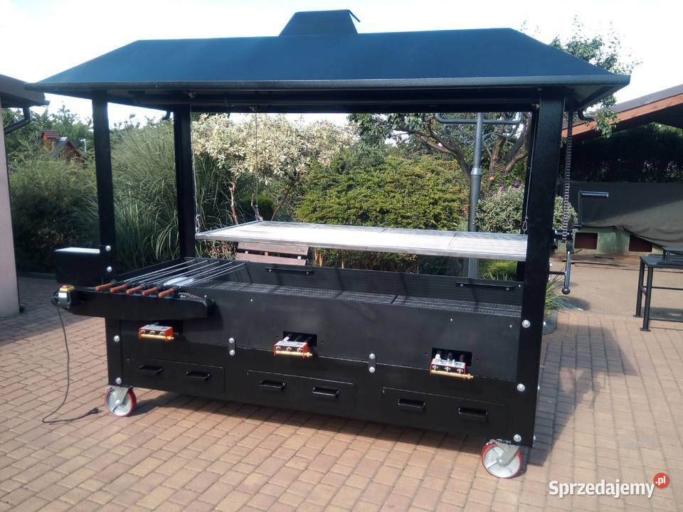 Gastronomiczny grill cateringowy gazowy węglowy Damasławek