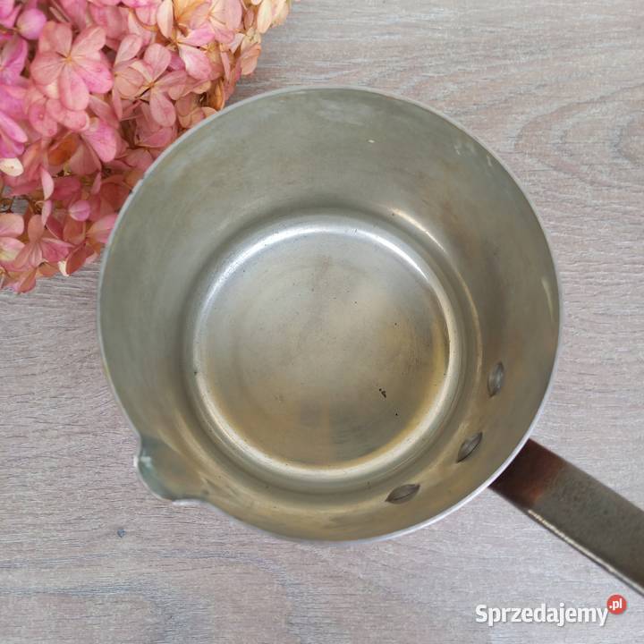 Miedziany garnek miedziany rondel z dziubkiem Warszawa sprzedam