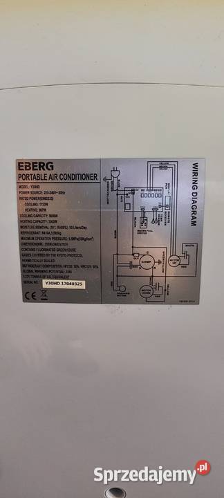 Wolnostojący klimatyzator EBERG Y30HD Lublin