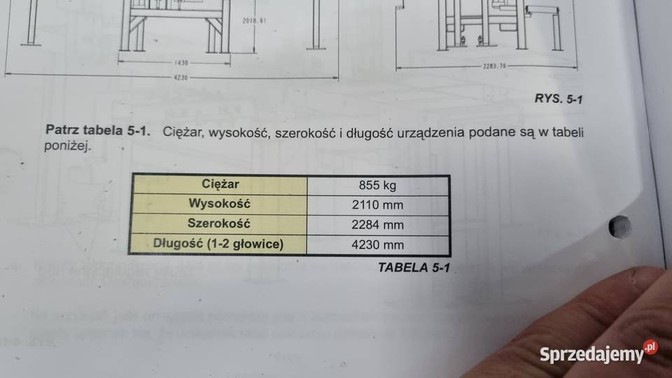 piła taśmowa trak Wood Mizer SHRF Karsin sprzedam