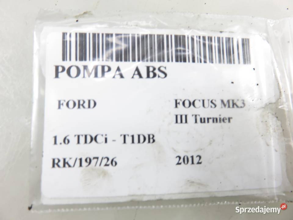POMPA ABS FORD FOCUS MK3 10096101403 BV612C405AF Układ ABS i ESP Układ ABS i ESP