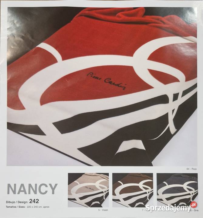 Luksusowy KOC Nancy marki Pierre Cardin brąz lubelskie Lublin