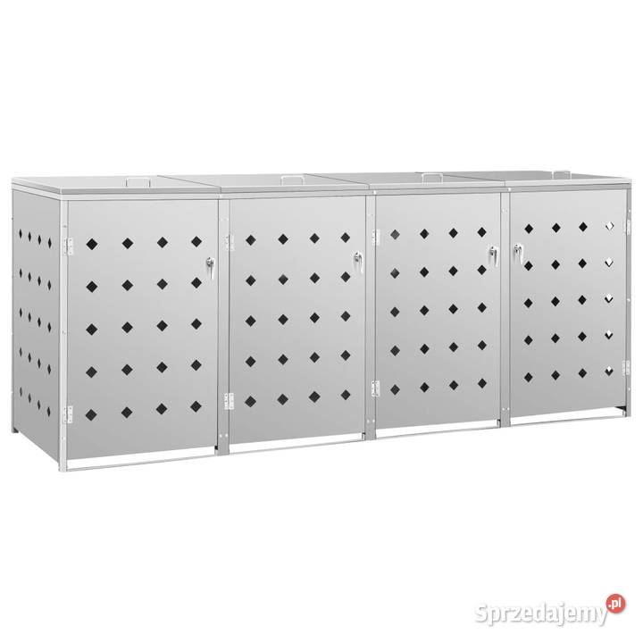 vidaXL Poczwórna osłona na kosze na śmieci 240 mazowieckie Warszawa