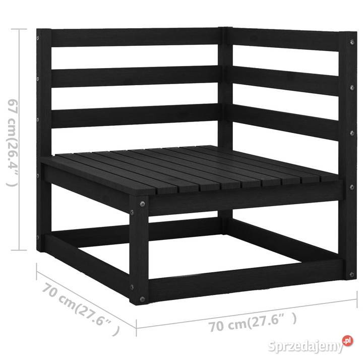 3osobowa sofa ogrodowa z poduszkami lite drewno Warszawa