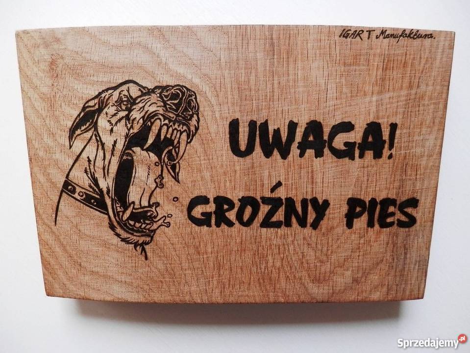 Tabliczka drewniana ręcznie wykonana jedyna taka Pozostałe Szczecinek