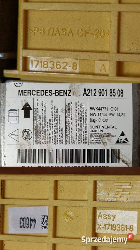 MERCEDES EKLASA W207 W212 MODUŁ PODUSZEK SENSOR Pleszew sprzedam