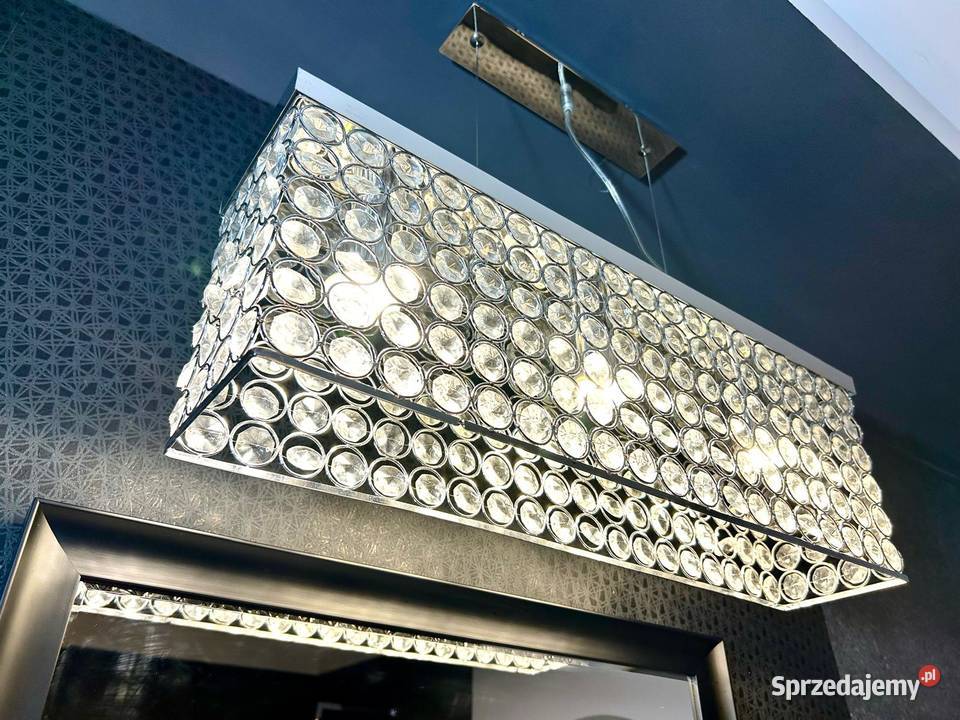 Lampa kryształowy żyrandol diament 3 w stylu Warszawa