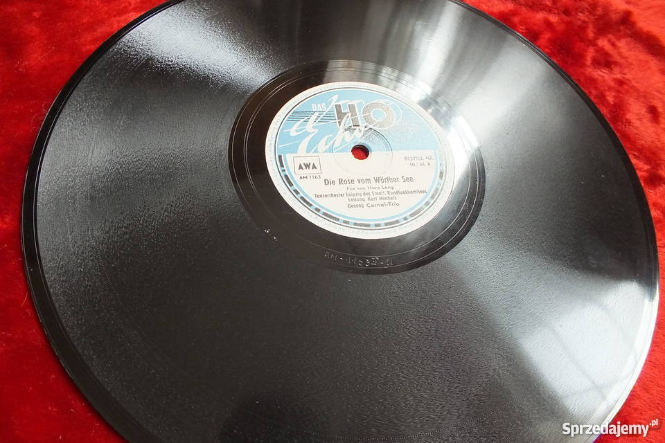 Płyta winylowa szelakowa niemiecka gruba ciężka Płyty i kasety lubuskie Żary